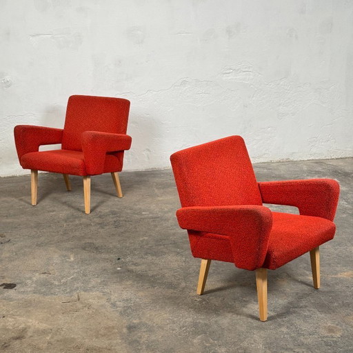 Pair of Czechoslovakian Armchairs, 1960s
