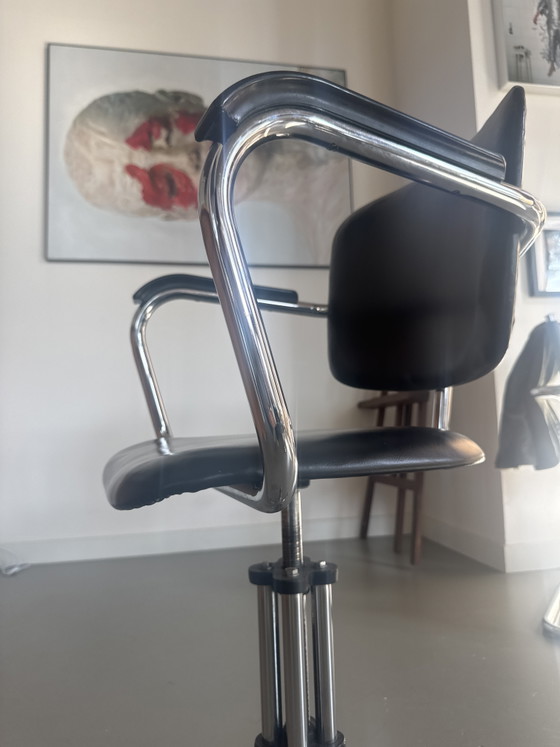 Original Vintage Gispen Office Chair – Design Icon (W.H. Gispen) – Swivel chairs, Chrome (photo 4 of 5)