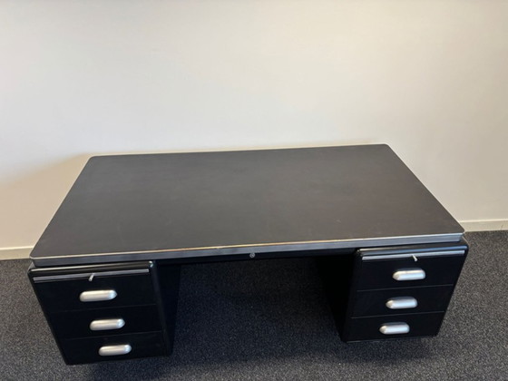 Ahrend Oda Art Deco Stijl Industrieel ''Prominent'' Industrieel Buro – Bureau, Metal (photo 11 of 23)