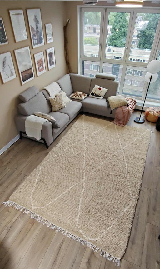 Berber carpet 320 x 200 Boho new wool rug Moroccan