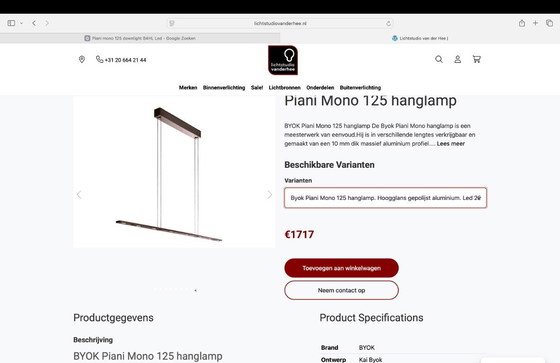 Image 1 of Piani Moni Dining Table Pendant Lamp