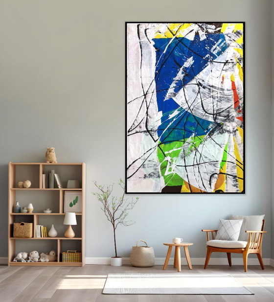 Image 1 of Jürgen Angeler - The Blue Dimension - 200 x 140 cm
