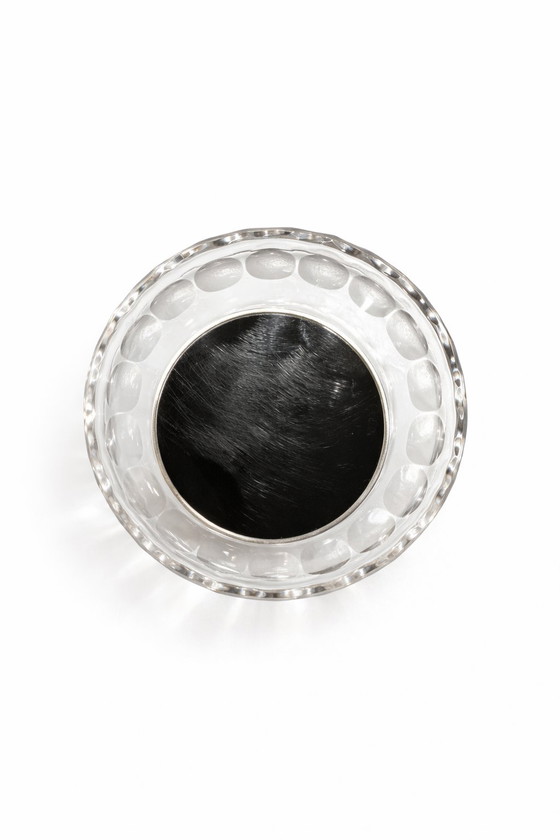 Image 1 of Dutch Silver & Cut Crystal Centerpiece by C.J. Stok - 1950s