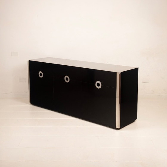 Willy Rizzo Alveo Sideboard for Mario Sabot, Italy 1970 – Wood (photo 14 of 23)