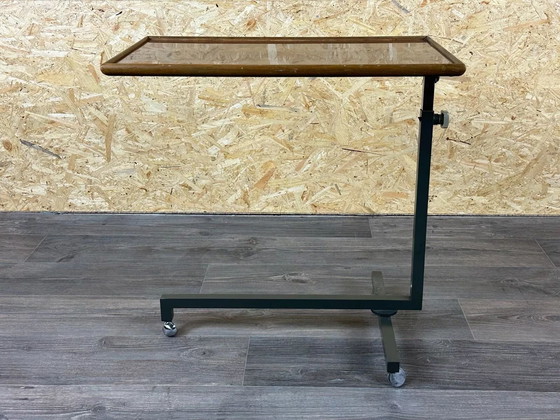 Image 1 of 60s 70s serving trolley dinette side table space age brown design