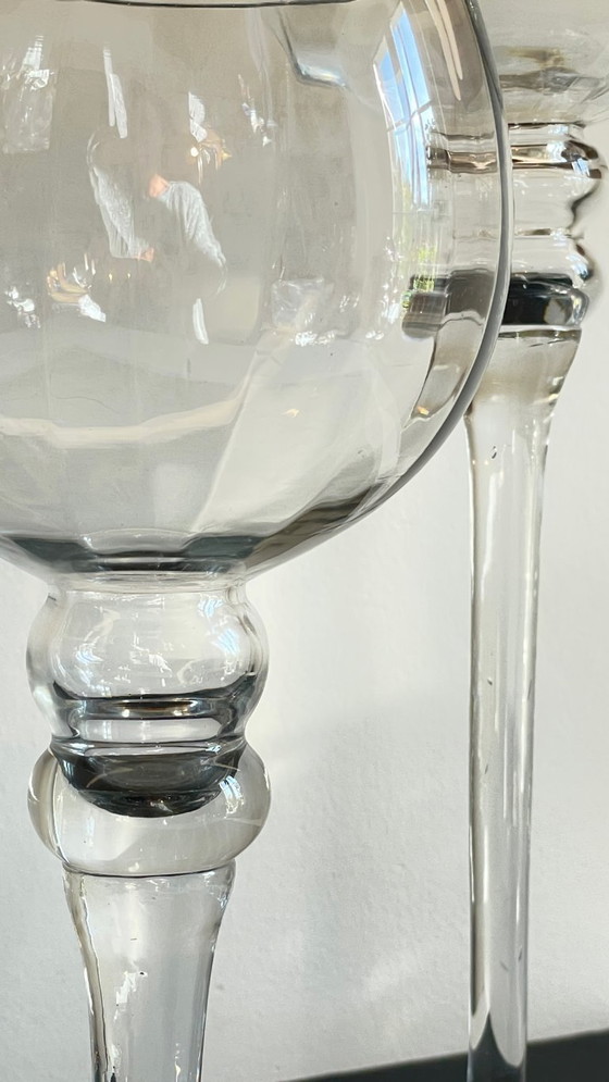 Image 1 of Vintage XL kristallen theelichthouders