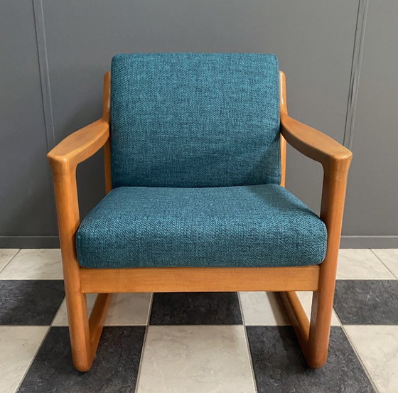 Image 1 of CFC Silkeborg arm chair by Johannes Andersen new green upholstery 1960s