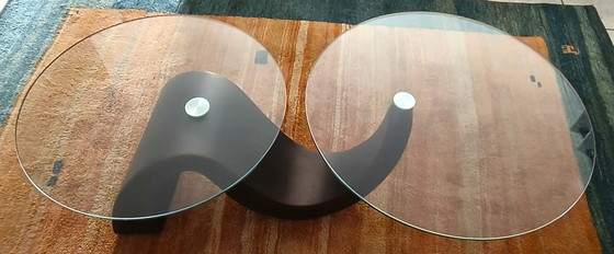 Image 1 of Modern coffee table in metal and glass