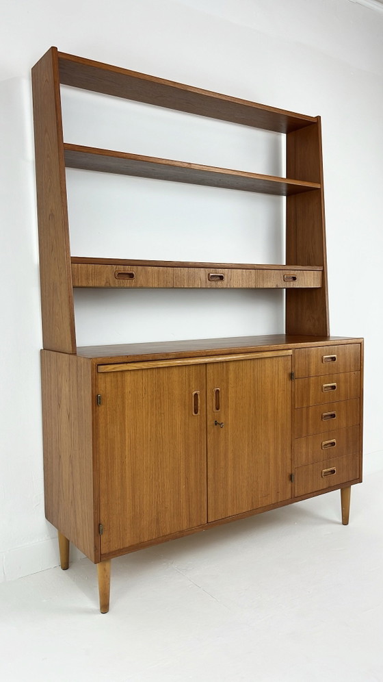 Swedish vintage teak veneer bookcase – Wood, Mid Century Modern (photo 10 of 16)