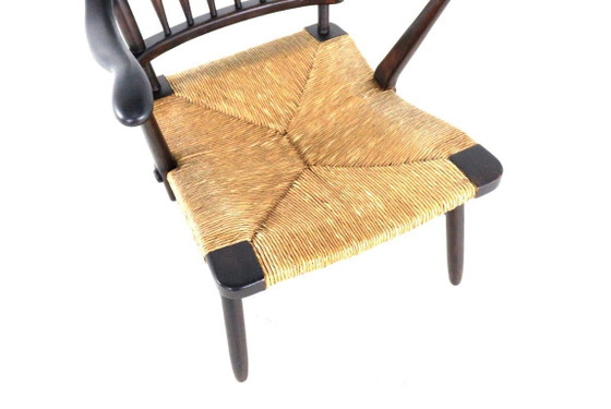Image 1 of De Ster fauteuil spijlenstoel vintage 