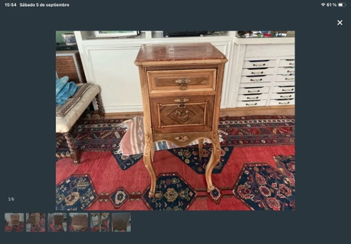 French Style Nightstand – bijzettafels, Marble, Metal