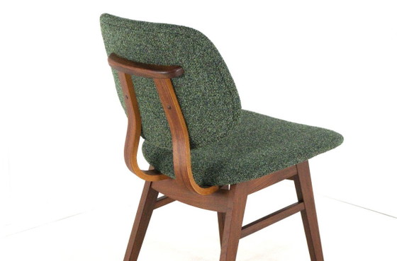 Image 1 of Ensemble de 6 chaises de salle à manger hollandaises « Zegge » vintage rembourrées