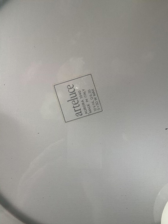 Lampe design Arteluce Modèle Aurora 1040 – Suspensions, Glass, Metal (photo 2 of 5)