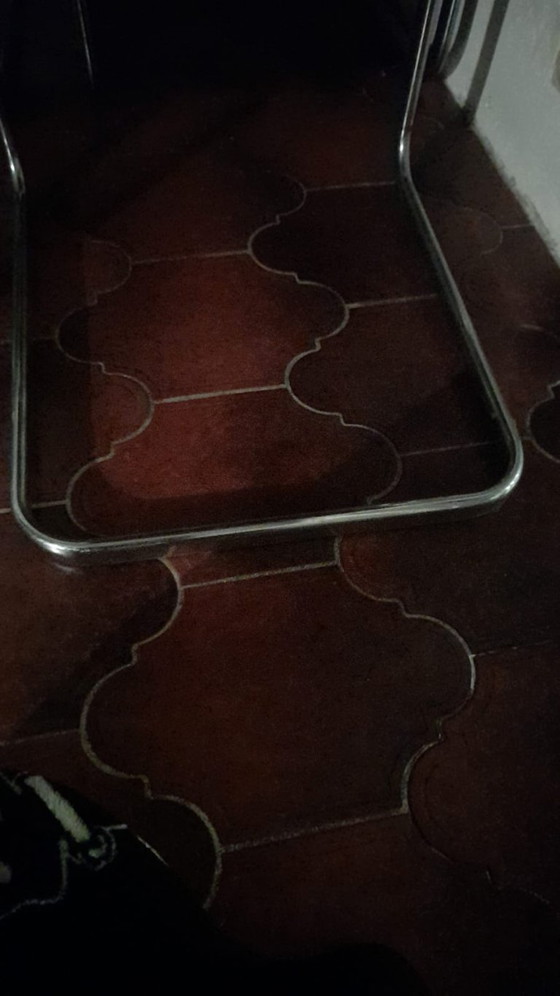 Image 1 of Set of 6 Gastone Rinaldi chairs (bordeaux)