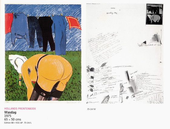 Image 1 of Jan Cremer - Giorno di bucato, litografia