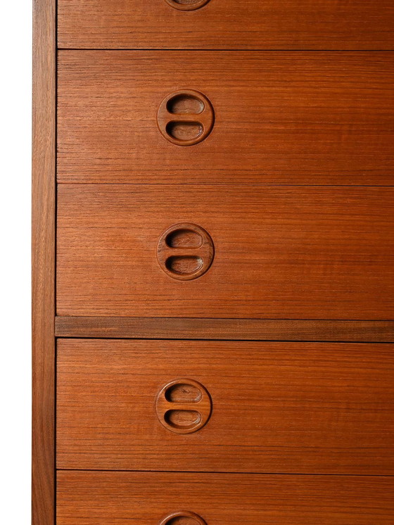 Image 1 of 1960s Danish Teak Chest of Drawers by Arne Wahl Iversen