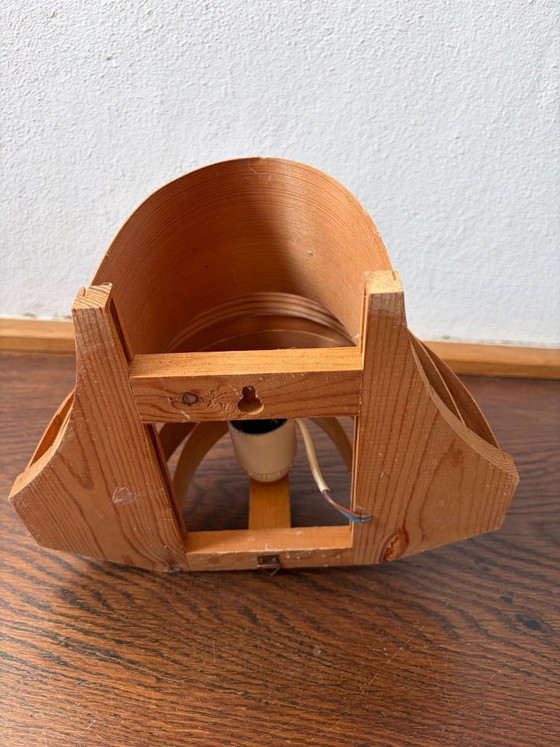 Image 1 of Translandia DK – Set of 6 Pine Veneer Wall Lamps, Denmark 1960s/70s