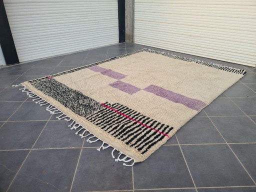 Alfombra de lana natural de 250 cm x 150 cm