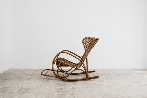 Schommelstoel Frans vintage design modern jaren 60