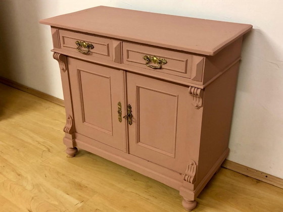 Image 1 of Traumhafte kleine Gründerzeit Kommode um 1880 à Altrosa