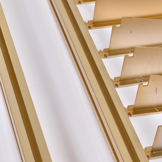 Image 1 of Tension Pole Free Standing Rose Gold Aluminum Omni Wall Unit by George Nelson