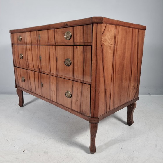 Commode classiciste, Bois, Métal, Marron, Vintage (photo 11 sur 12)