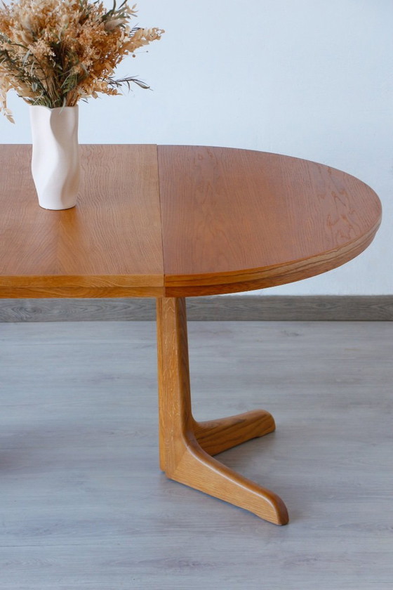 Image 1 of Extendable Vintage Oak Dining Table | Scandinavian Design