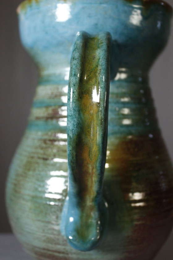 Image 1 of Frédéric Watteel in Strasbourg - Large jug with cloudy enamels, Alsace, 1950s