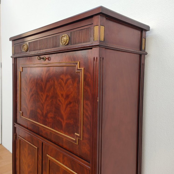 Image 1 of Antieke Mahoniehouten Secretaire in Empire-stijl