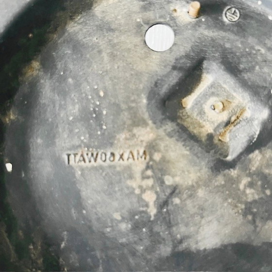 Image 1 of Mid-century Glashütte flower-shaped ceiling lamp glass glass ceiling lamp 1970's