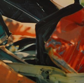 Image 1 of Chamberlain a Castelli - Litografia offset a colori di John Chamberlain, manifesto della mostra del 1976