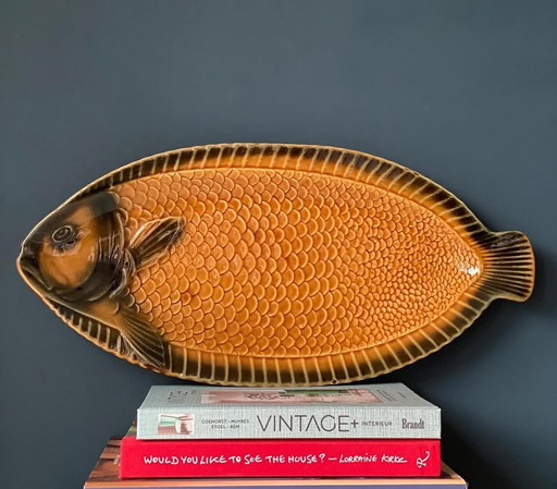 Sarreguemines XL vintage fish bowl