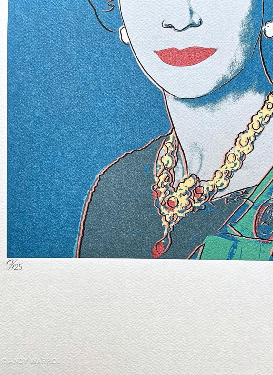 Naar Andy Warhol, Koningin Elizabeth II, jaren 1980, Lithografie – Litho's & Zeefdrukken, Paper (photo 3 of 7)