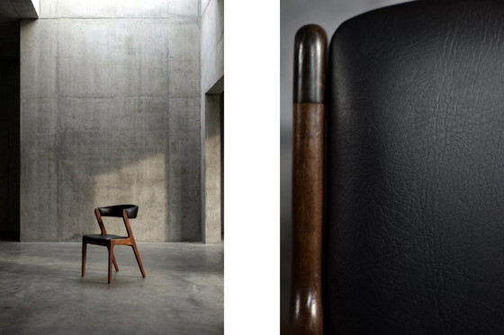 Image 1 of Vintage Mid-Century Danish Modern Teak Office Chair Model Fire by Kai Kristiansen for Schou Andersen Møbelfabrik, 1960s