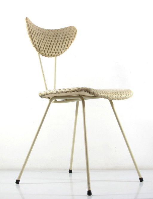 2 decoratieve stoelen van Kembo uit de jaren vijftig van W.H. Gispen