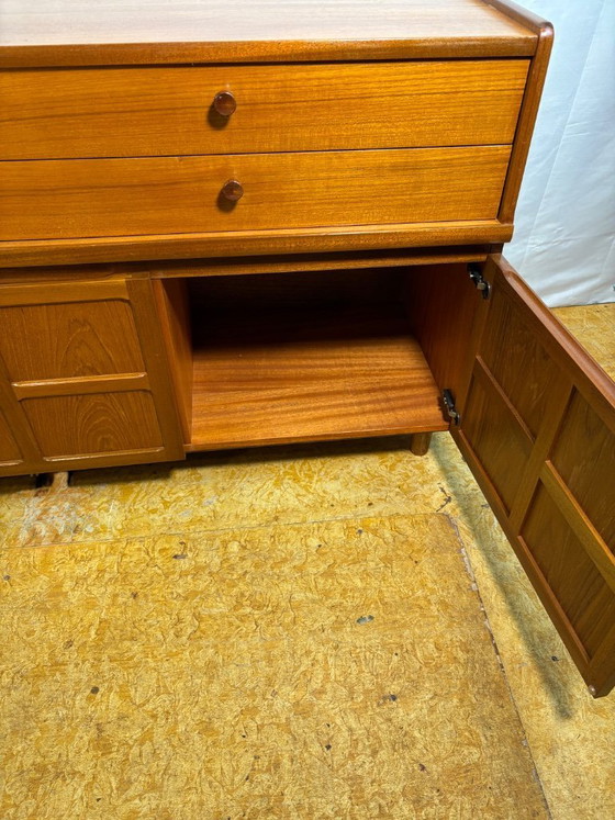 Image 1 of Mid Century Retro Vintage Teak Sideboard by Nathan (Circa 1960–1970)  A stylish and highly versatile mid century modern teak sid