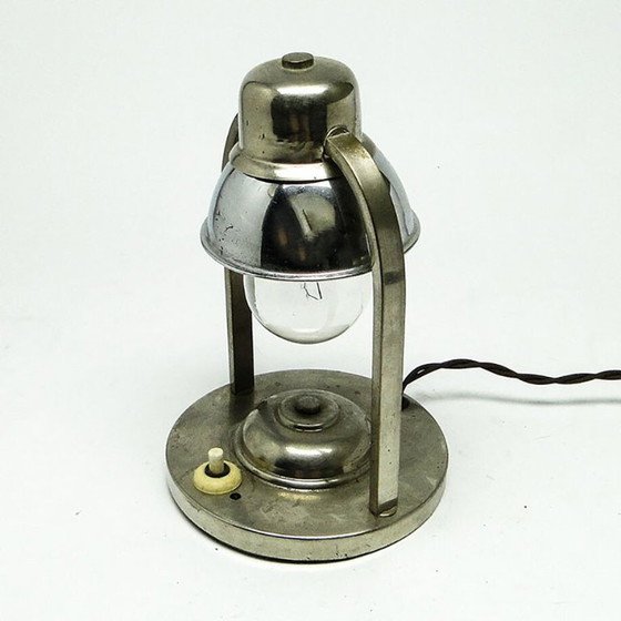 Art Deco Table Lamp, Germany, 1930s – Metal, Chrome (photo 7 of 10)