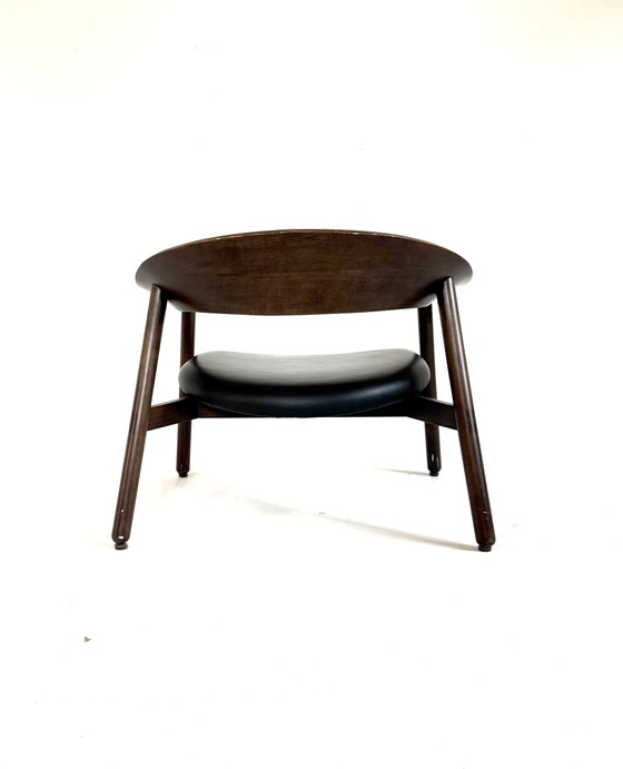 Danish Design Lounge Armchair ‘102’, Henrik Bønnelycke ‘00 – Wood, Leather (photo 5 of 13)