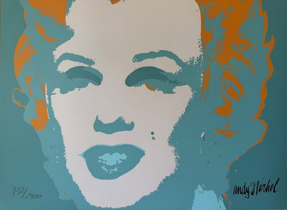 Image 1 of 1986 Carnegie Museum of Art After Andy Warhol "Rose - Hand Numbered" Lithograph