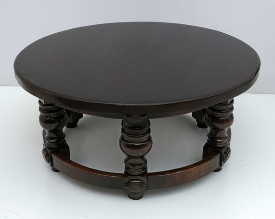 Image 1 of 20th Century Louis XIII Style Walnut Coffee Table
