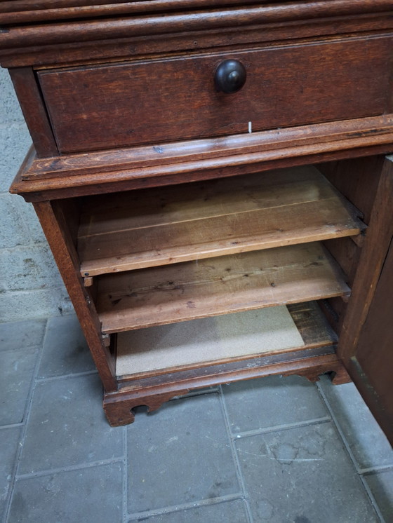 Image 1 of Prensa de lino de roble antiguo