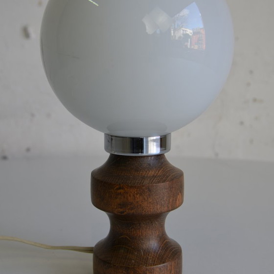 Image 1 of wooden table light