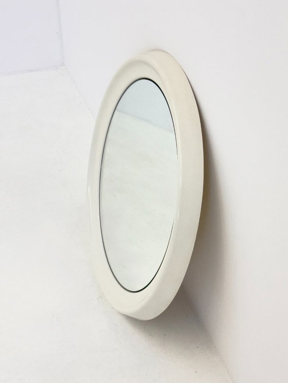 Image 1 of Space Age round mirror in white from Schönbuch