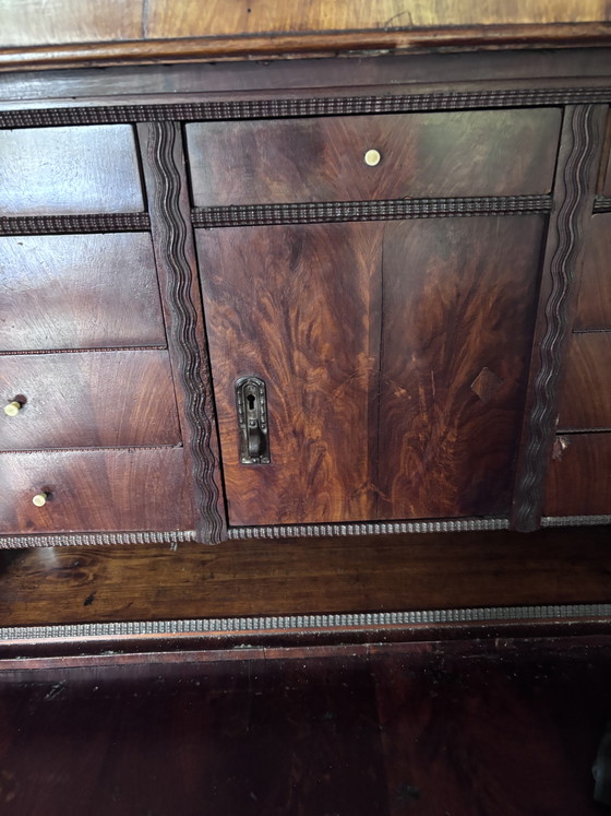 Escritorio secreter de madera de cerezo de 1830. – Metal, Wood (photo 3 of 14)