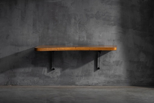 Wall-Mounted Console Table by Charlotte Perriand, France, 1970s