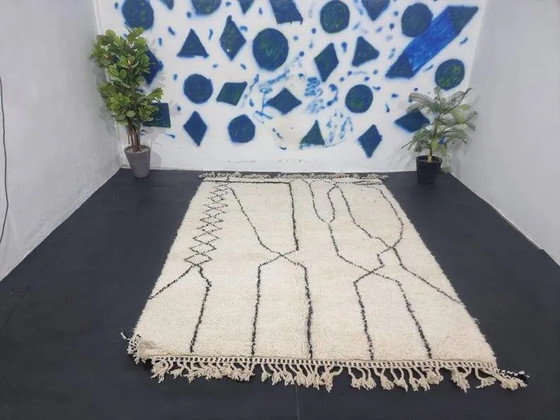 Alfombra bereber blanca decorada 200cmx300cm – Wool, Bohemian (photo 8 of 8)