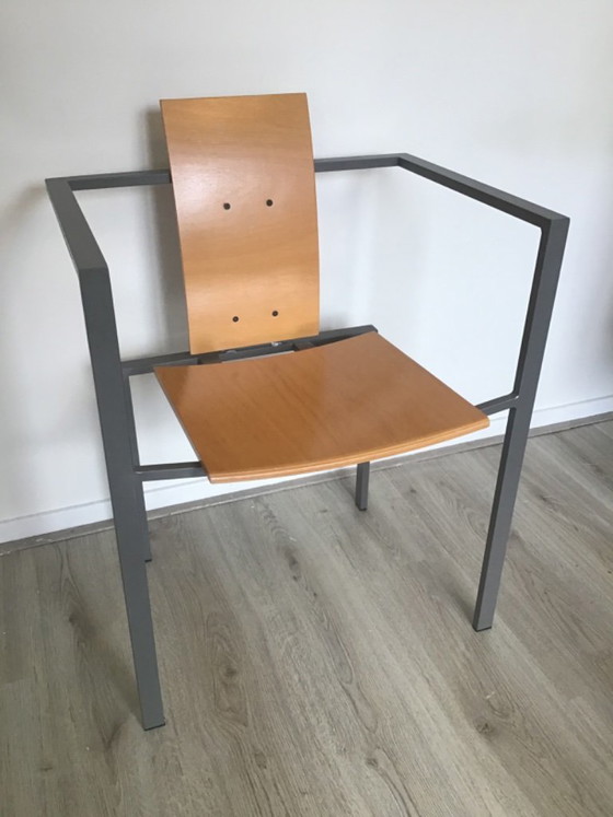 Chaise design Trix – foster, Chaises de salle à manger, Metal, Wood (photo 9 of 9)