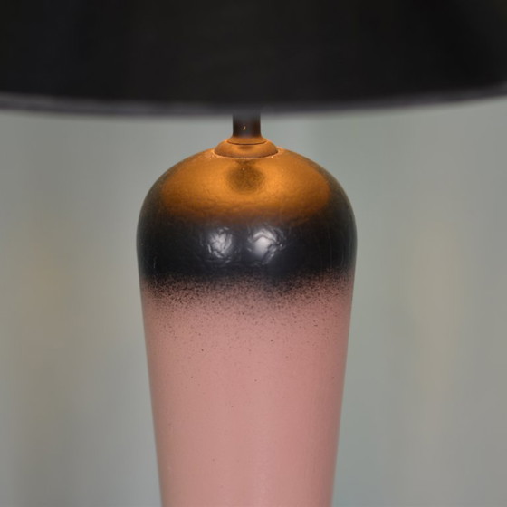 Image 1 of old pink table light