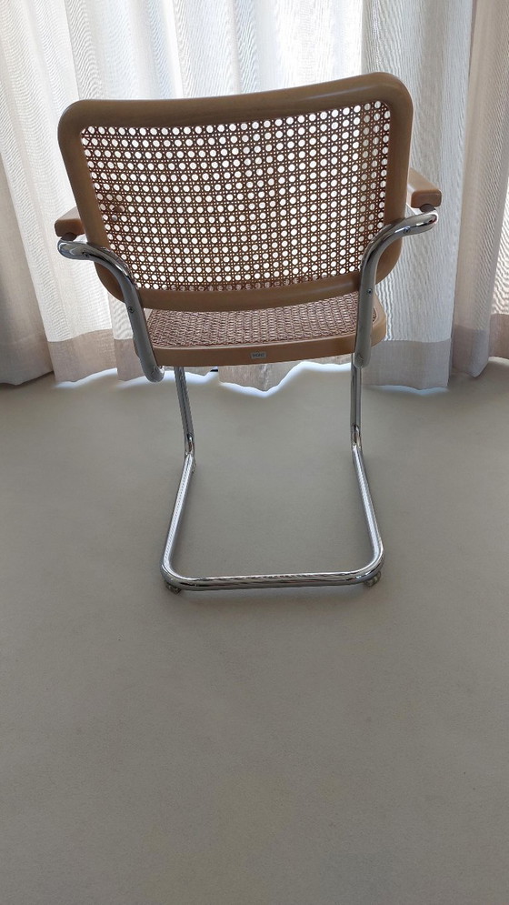 Image 1 of 6x originele Thonet S64V sledestoel met arm