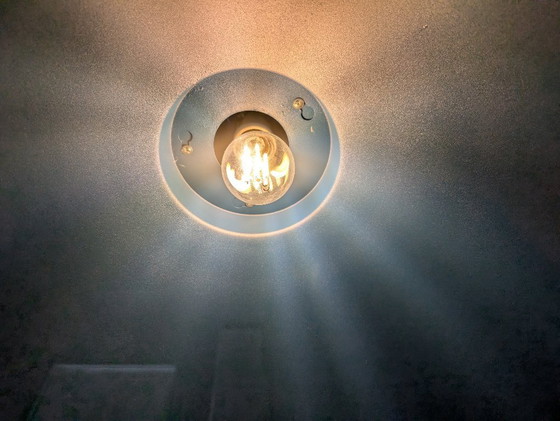 Image 1 of Industrielle Pendelleuchte blau